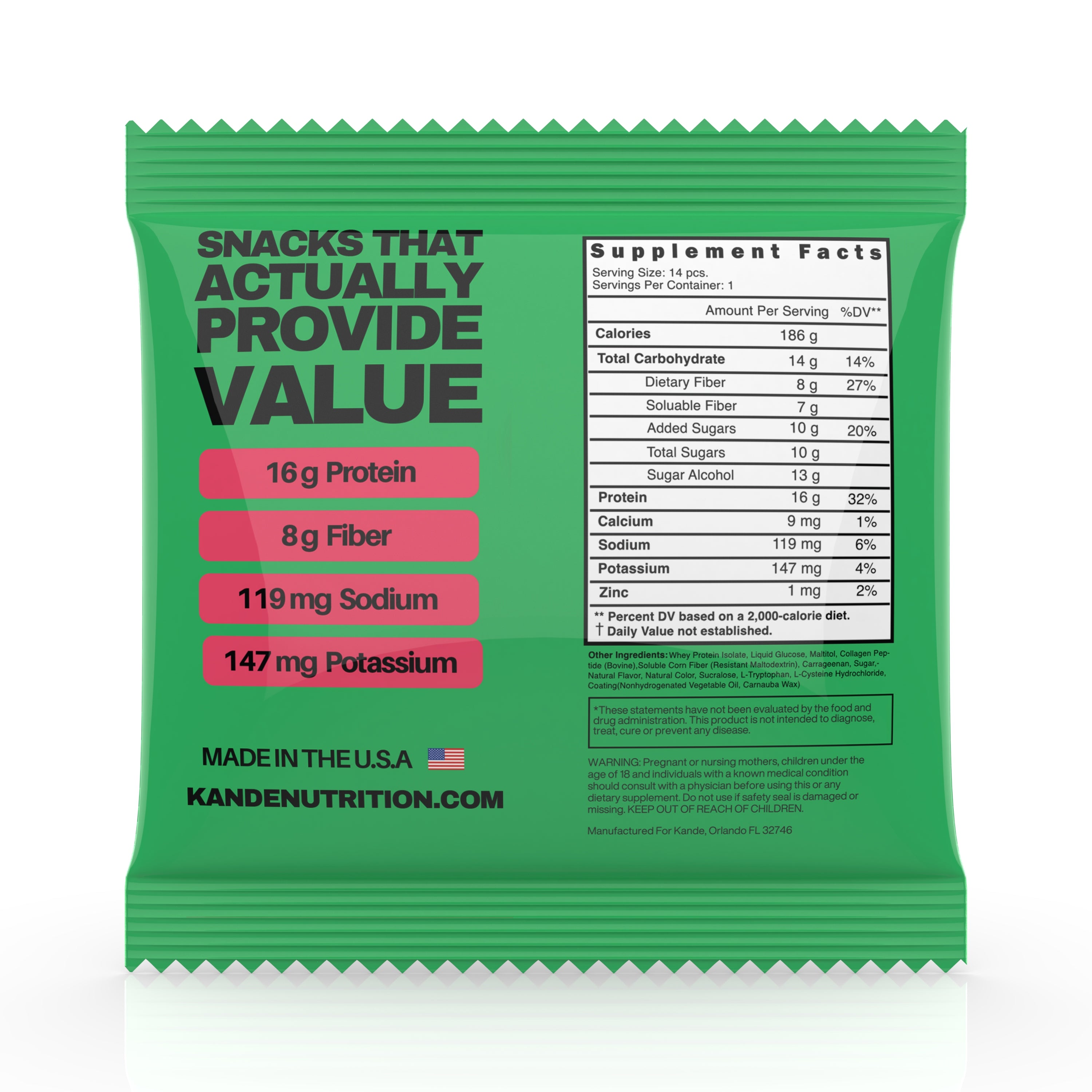 16 G Protein Gummy Snack