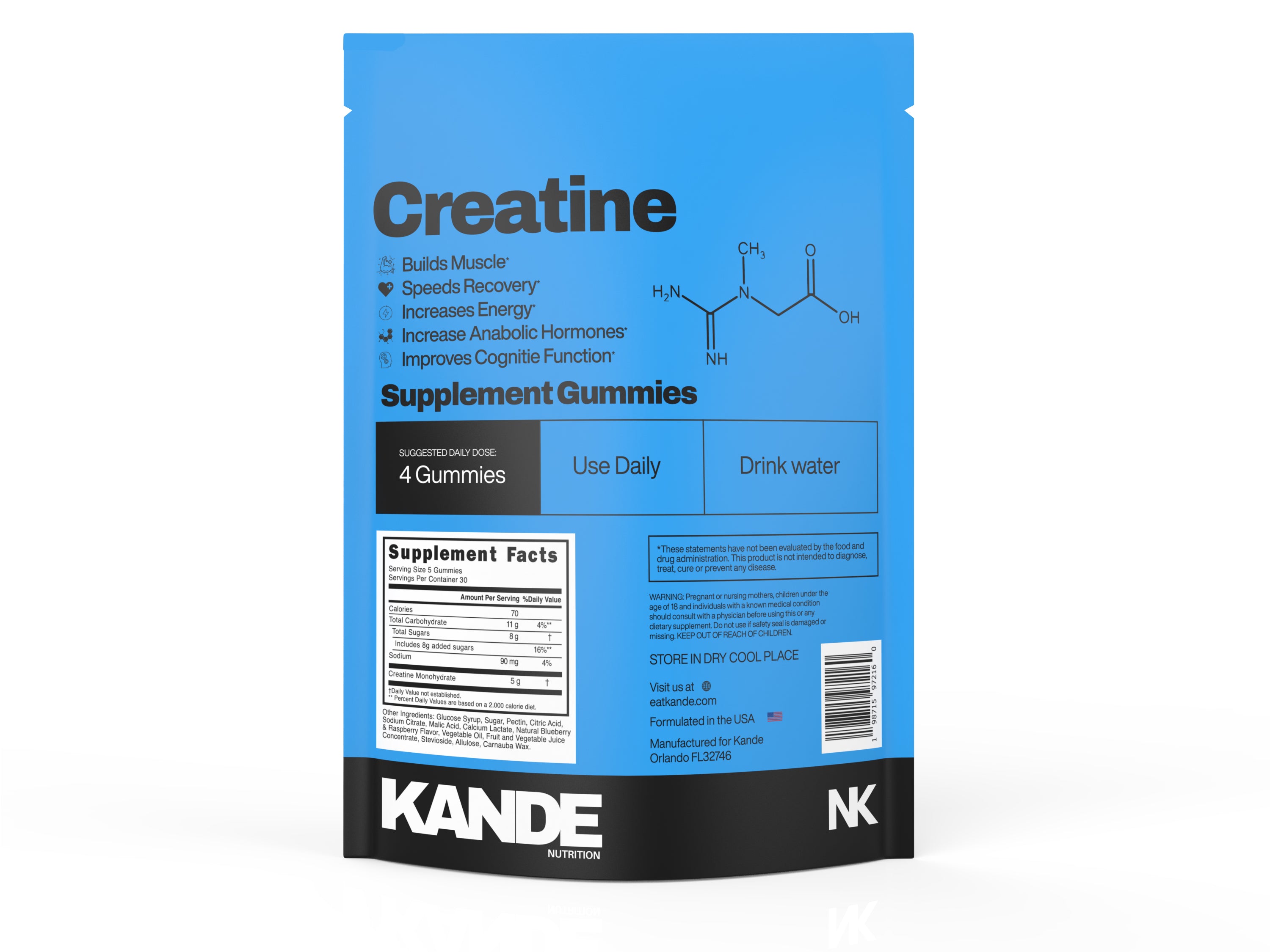 Creatine Monohydrate Gummies - 150 ct