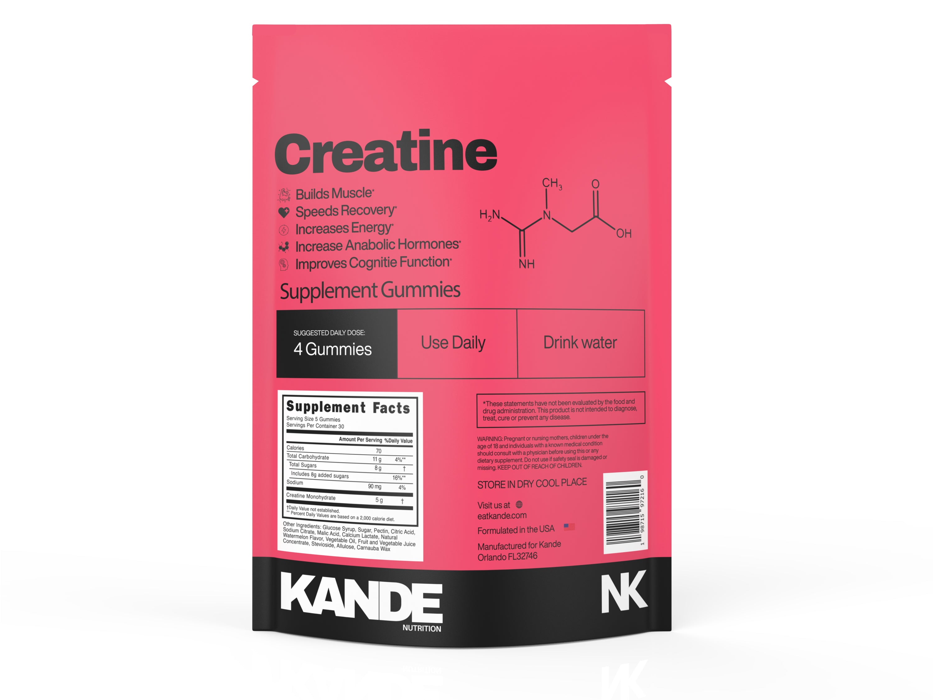 Creatine Monohydrate Gummies - 150 ct